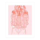 Pink Jeans Jacket  (Print Only) thumbnail