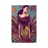 Lady dressed in Monstera Deliciosa Leaves (Print Only) thumbnail
