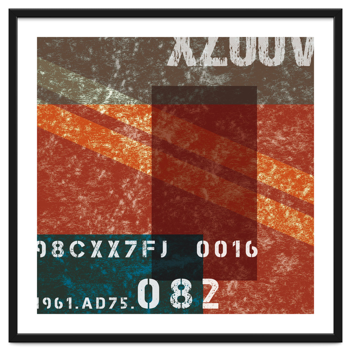 Abstract Industrial Red