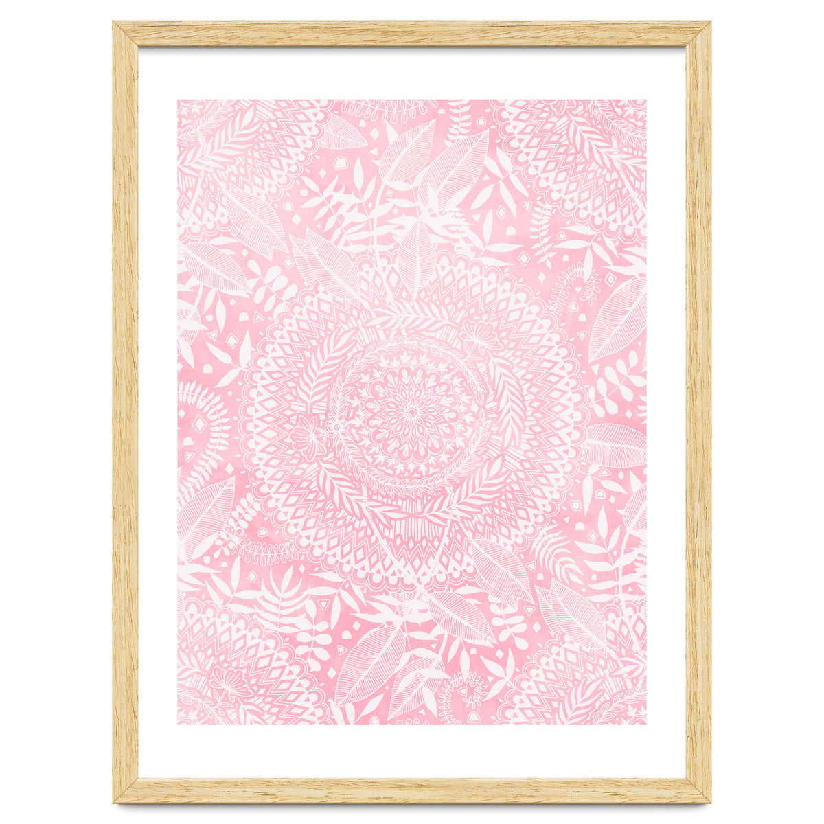 Medallion Pattern in Blush Pink