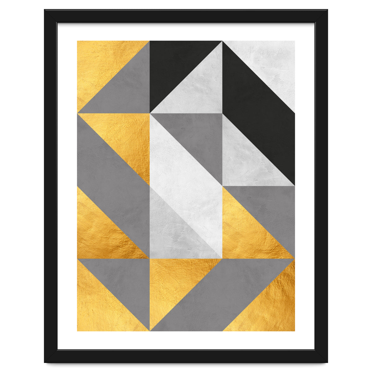 Gray and Gold Composition IV