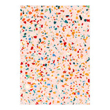 Blush Terrazzo | Pink Eclectic Speckles | Abstract Confetti Painting | Chic Bohemian Illustration (Print Only) thumbnail