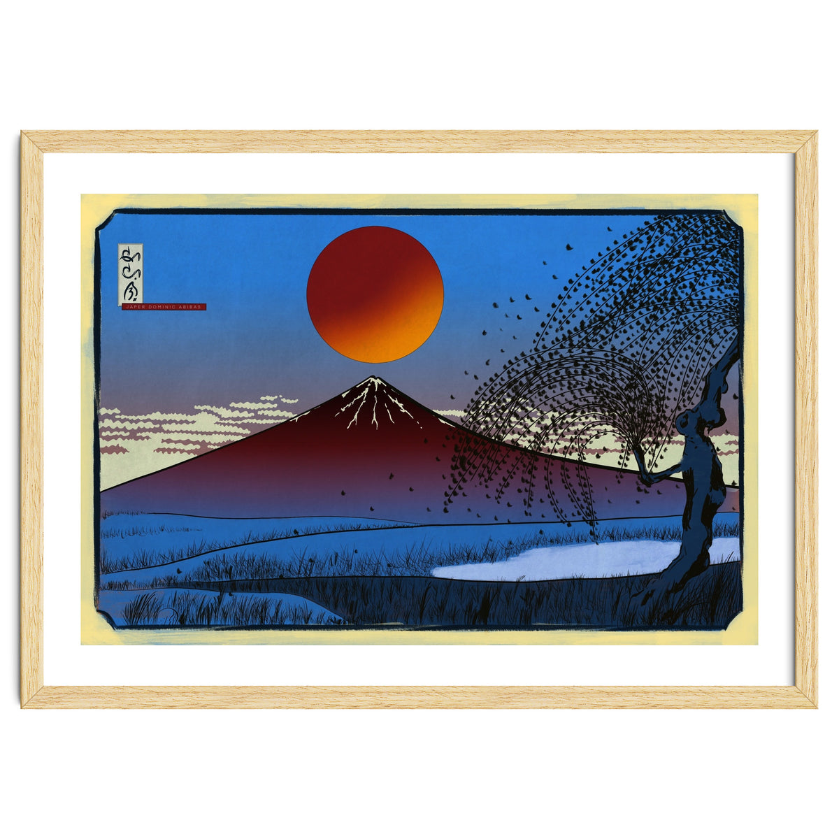 Mayon Volcano Ukiyo-e
