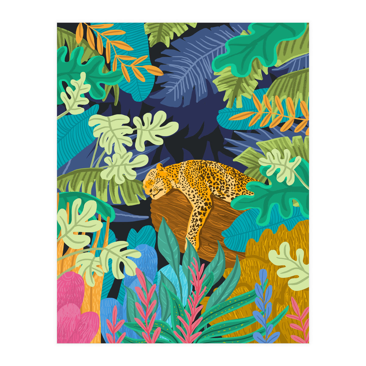 Sleeping Panther (Print Only)