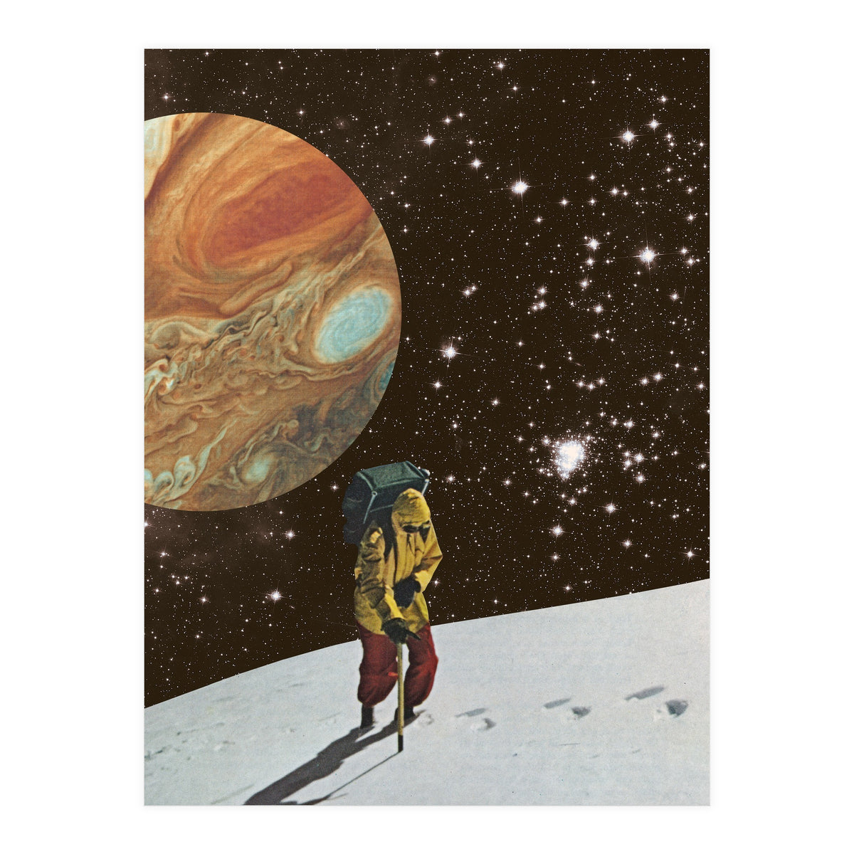 Hiking On The Moon (Print Only)