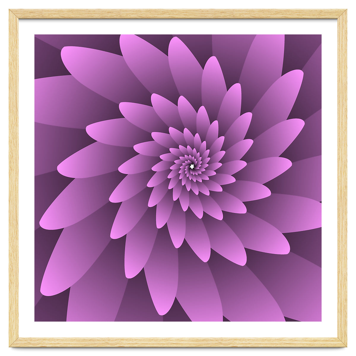 3 D Floral Modern Pink Art