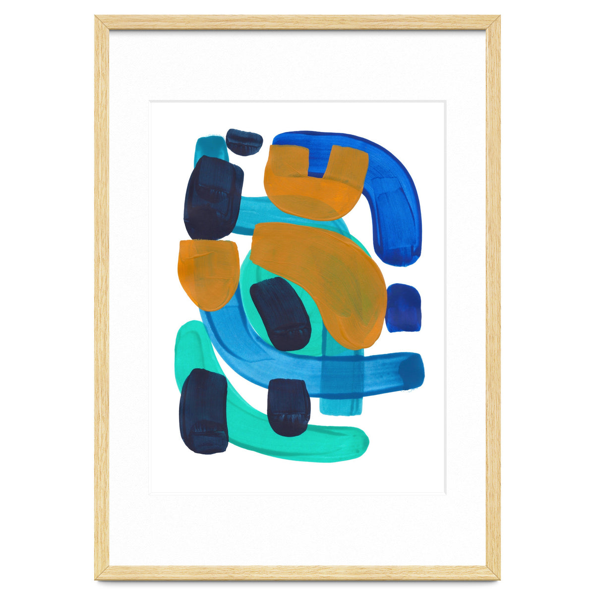 Marine Shapes Yellow Accent