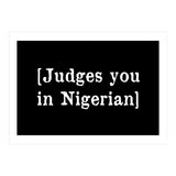 Judges You In Nigerian (Print Only) thumbnail