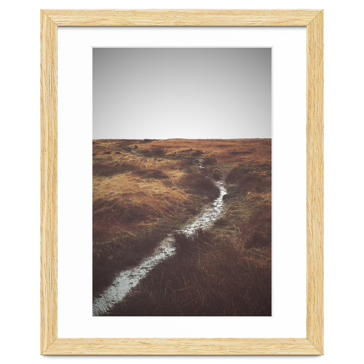 Bleak winter landscape of Saddleworth Moor