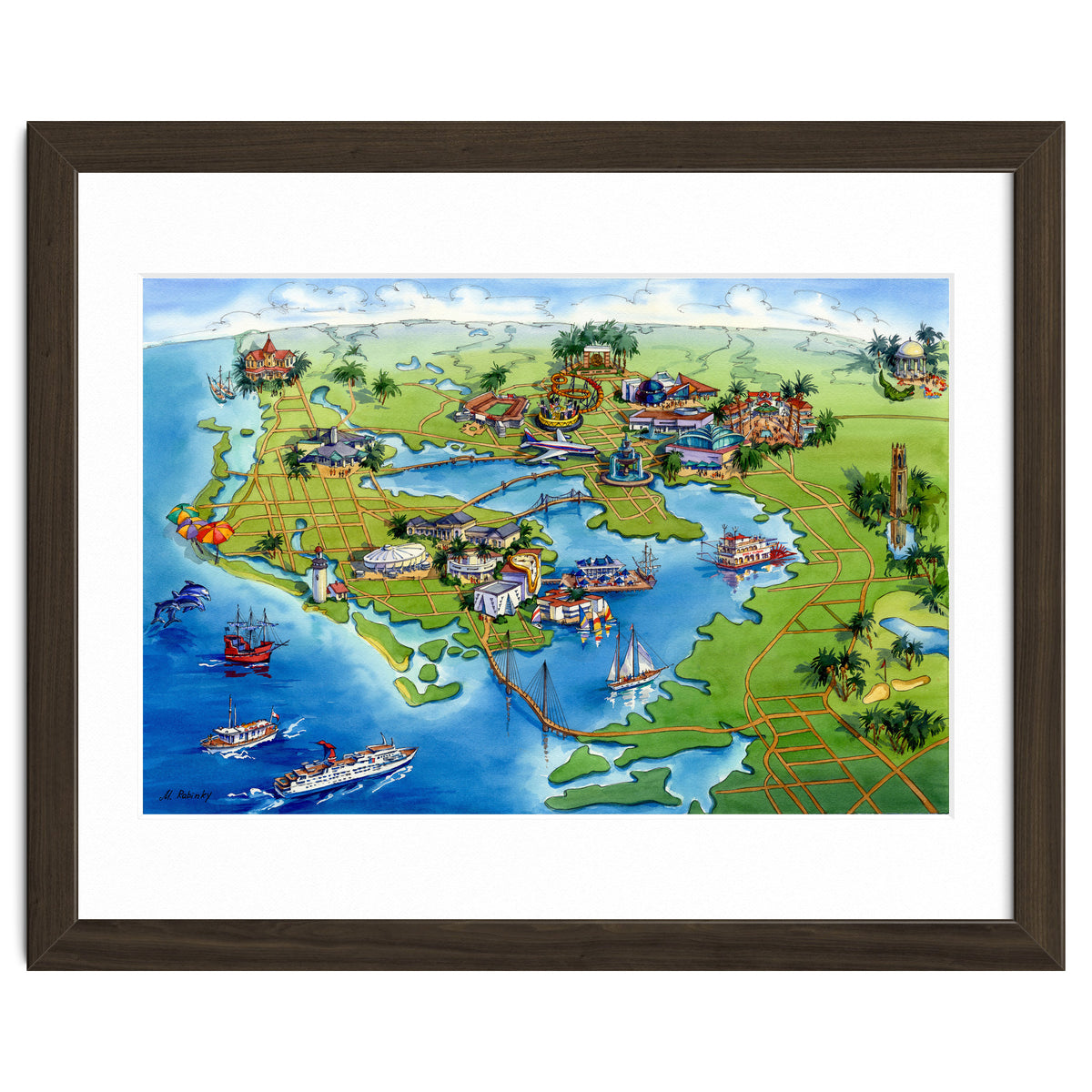 Tampa Bay Illustrated Map