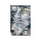 Indigo Blue Botanical Leaves No. 12 (Print Only) thumbnail