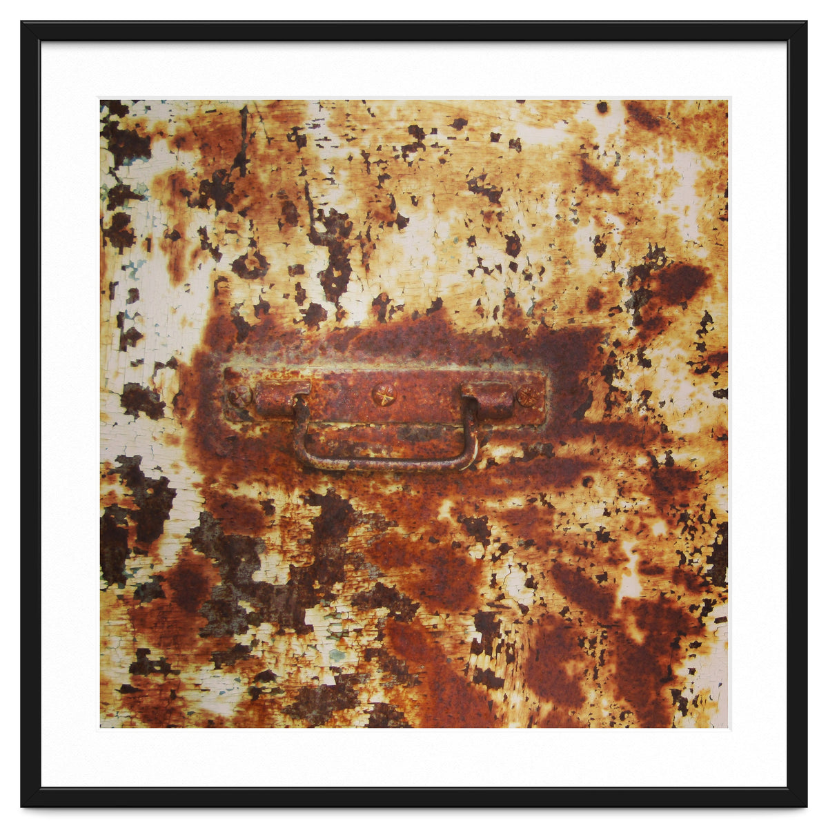 Rusty metal door