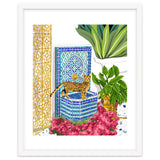 Royal Bengal Cats | Palace Pets & Architecture Building | Exotic Travel Urban Jungle Terrazzo Tiles thumbnail