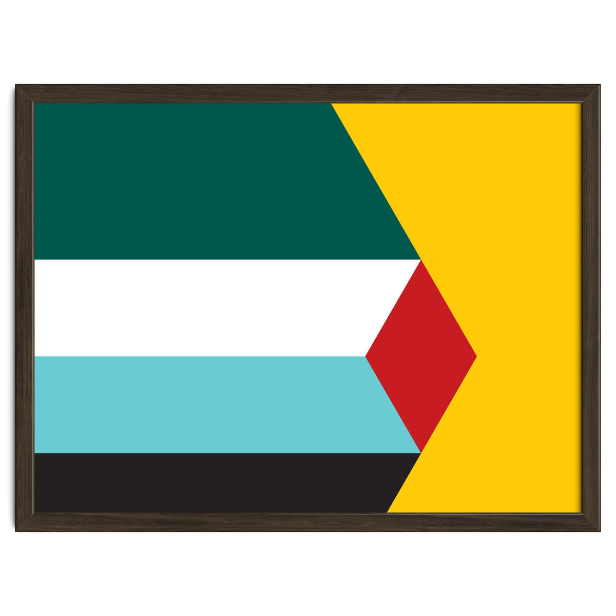 Geometric Shapes No. 43 - yellow & green