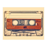 The retro audio compact cassette (Print Only) thumbnail