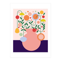 Happy flower jar (Print Only)