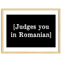 Judges You In Romanian