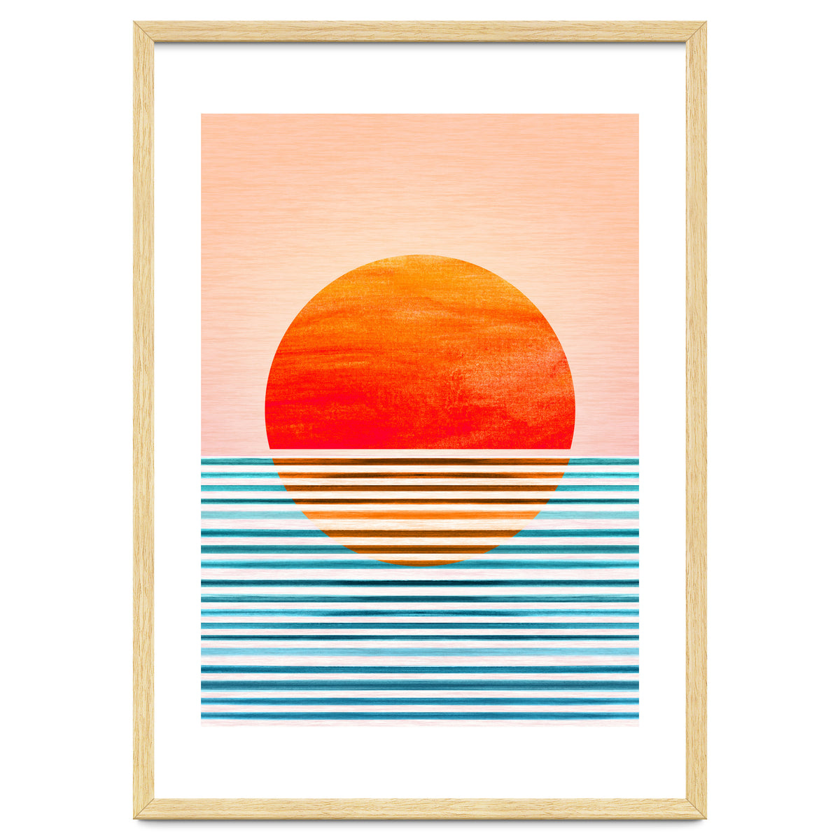 Geometric Minimalist Sunset