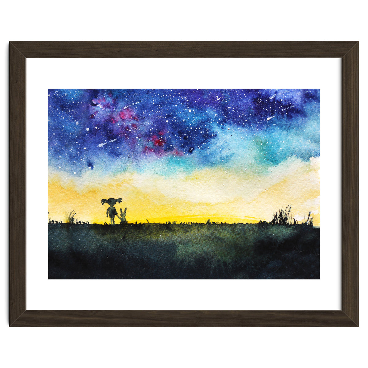 Baby girl's wishes || watercolor for nursery, kids room