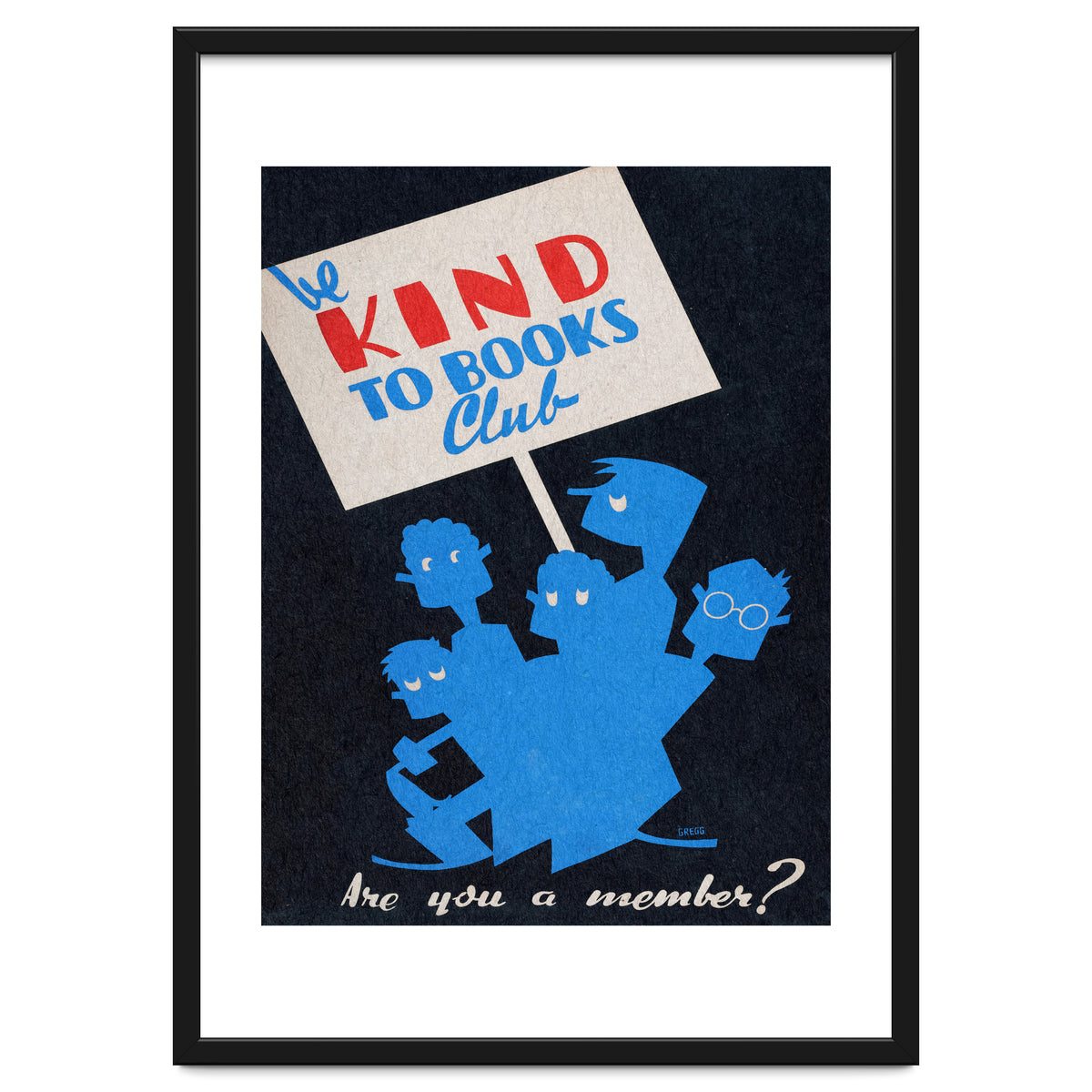 The Be Kind To Books Club Advertisement