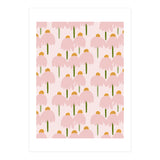 Pastel Pink Flower Pattern  (Print Only) thumbnail