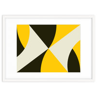 Geometric Shapes No. 4 - yellow, black & white