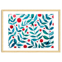 Watercolor Teal Branches