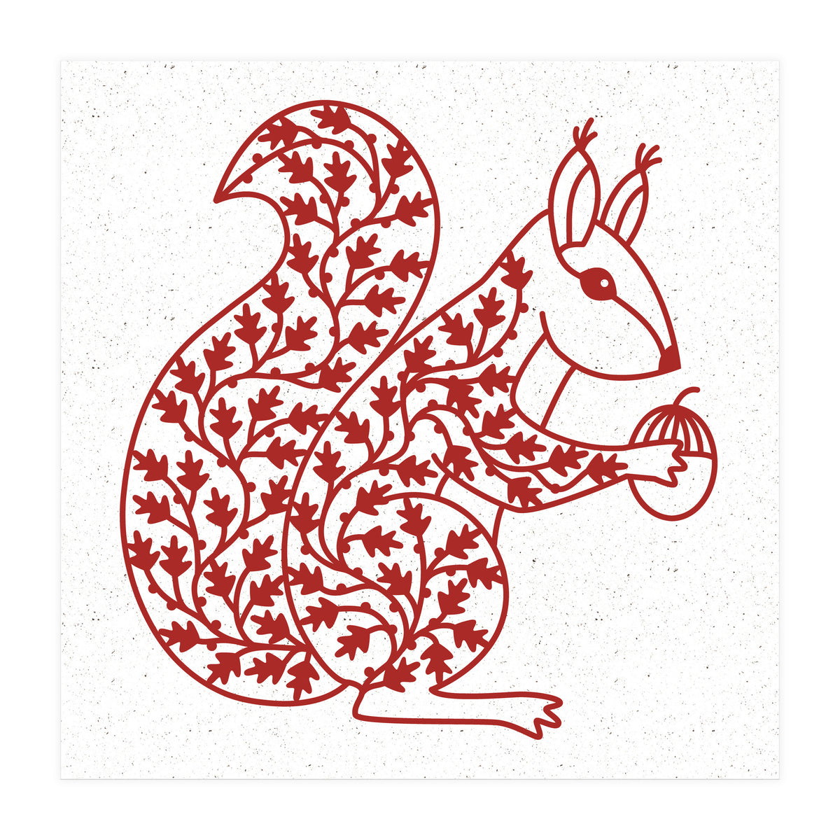 Squirrel Papercut (Print Only)