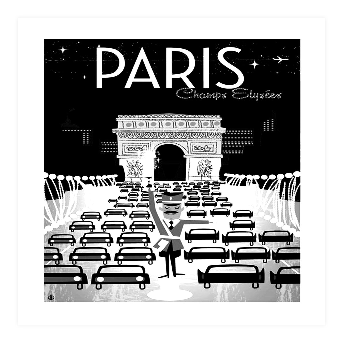 Paris` traffic (Print Only)