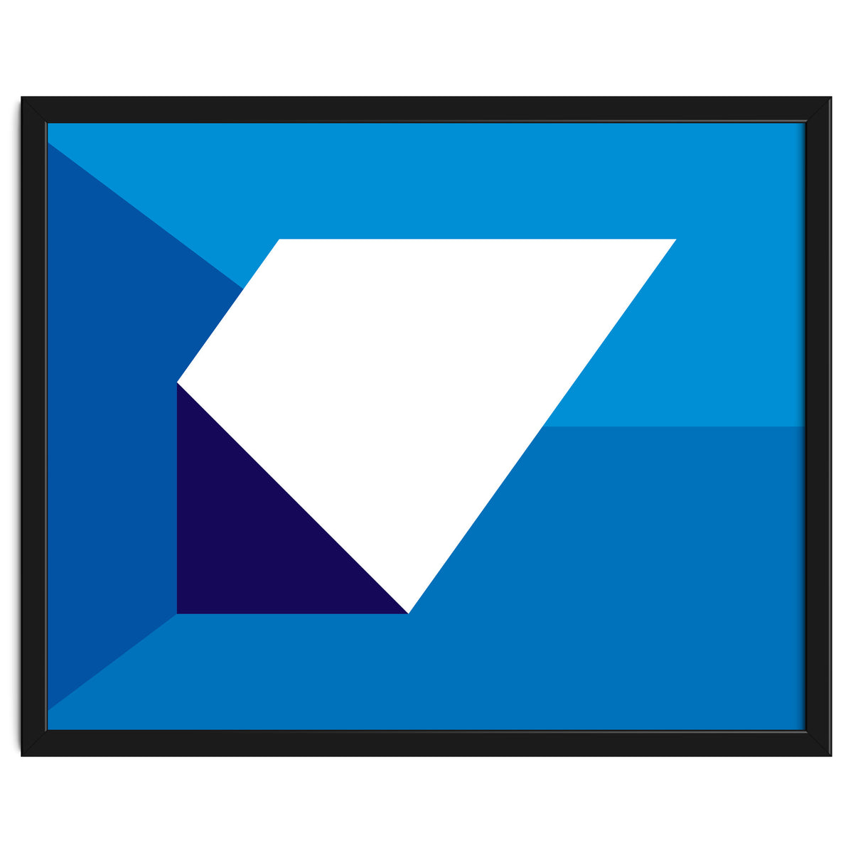 Geometric Shapes No. 32 -  blues