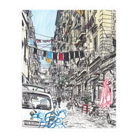 Drying Laundry In Napoli (Print Only)