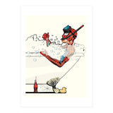 Spiderman in the Bath, funny Bathroom Humour (Print Only) thumbnail