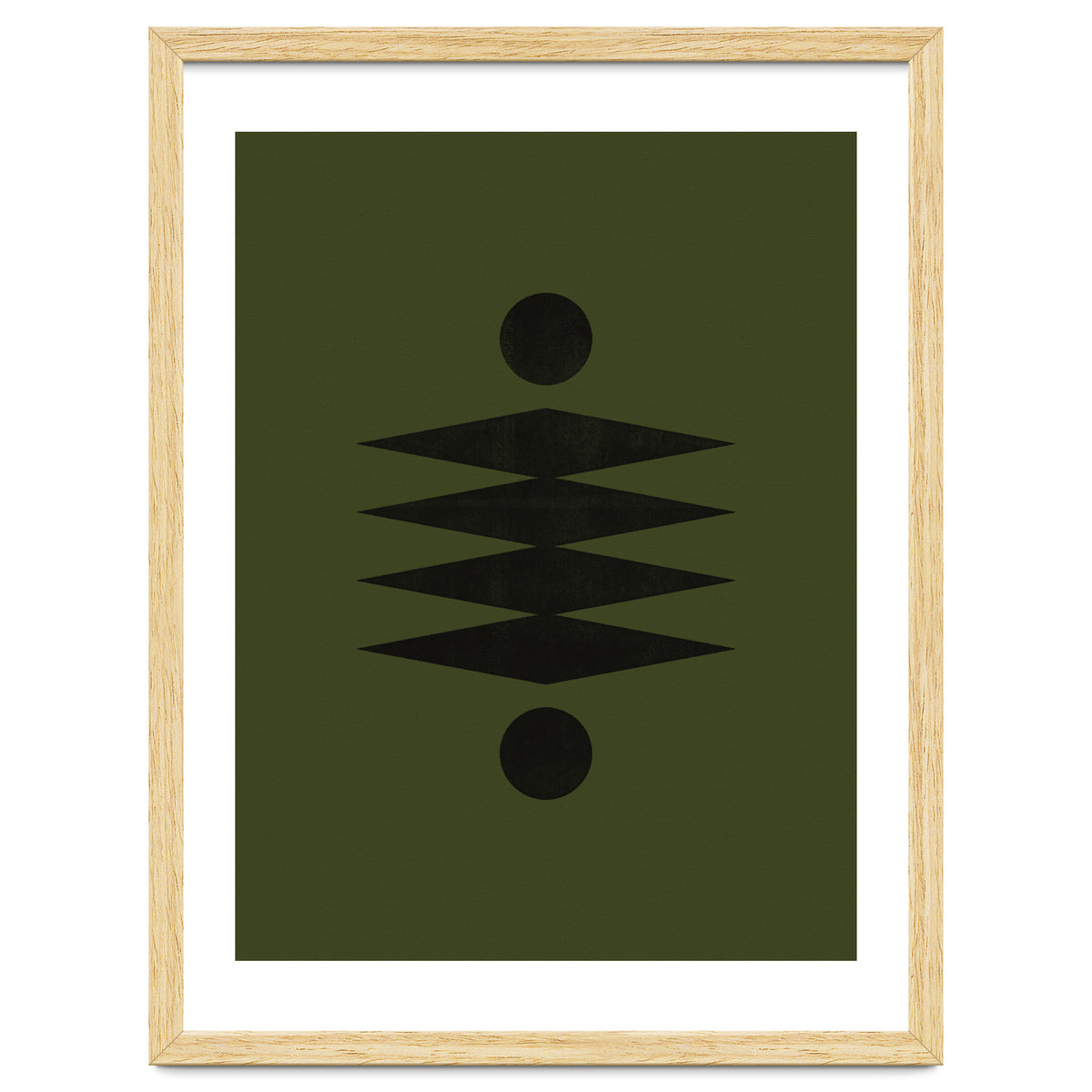 Mid-Century Modern No.19 - Woodblock Print