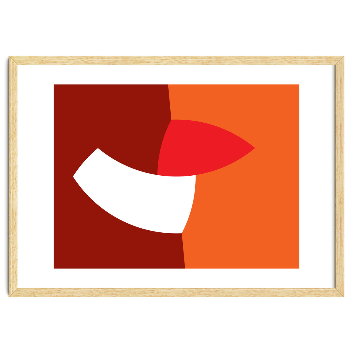 Geometric Shapes No. 66 - orange & reds