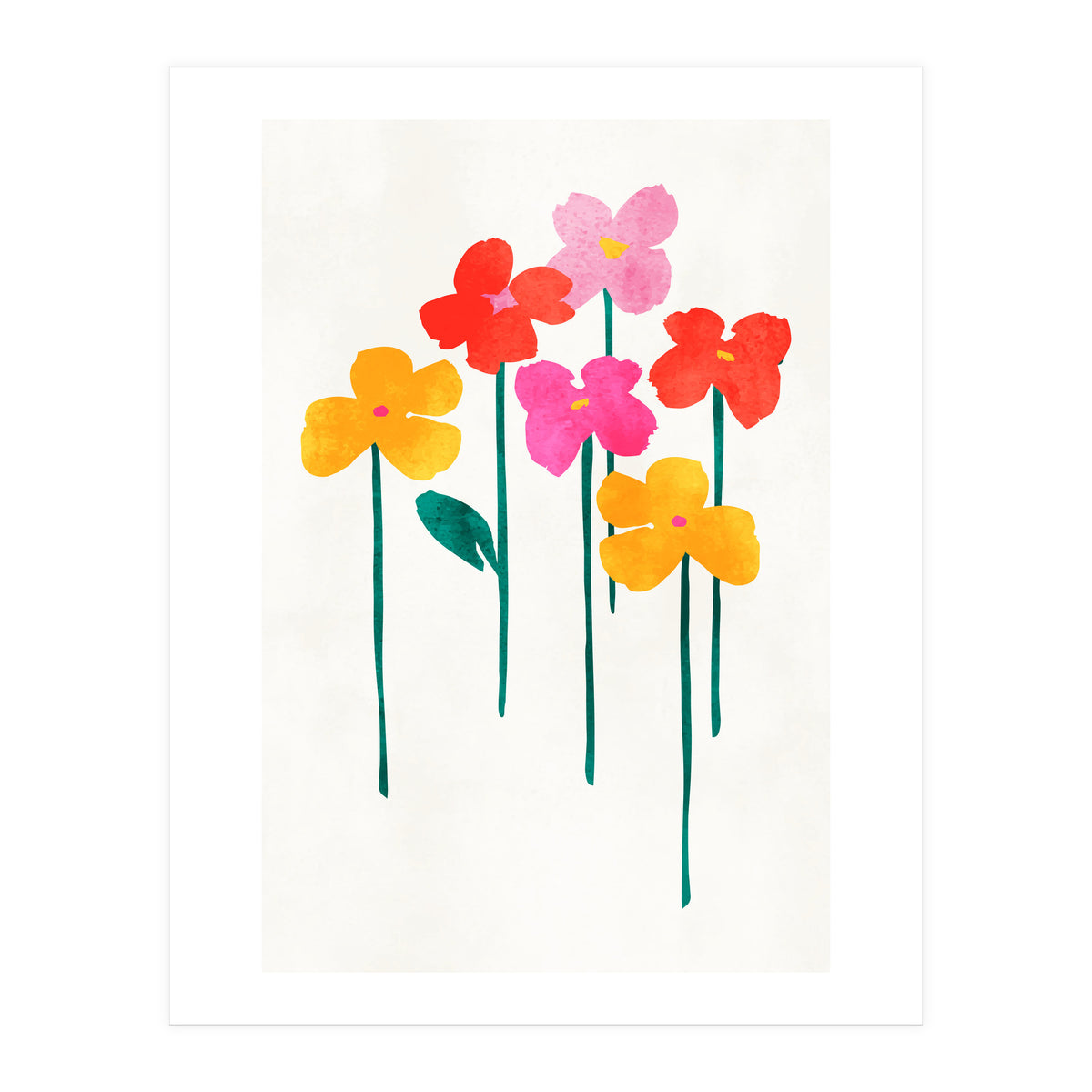 Little Happy Flowers (Print Only)