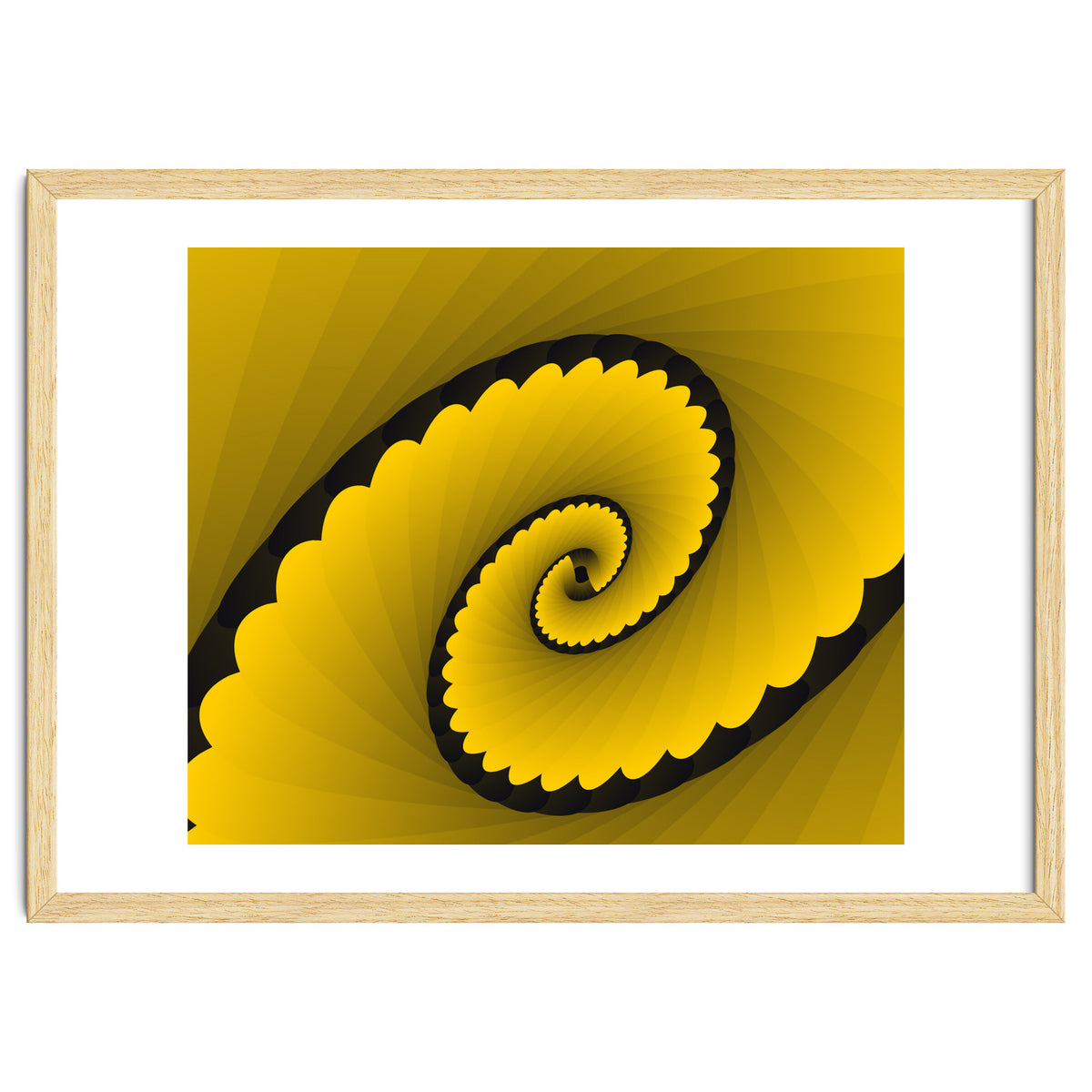 Abstract Floral Yellow