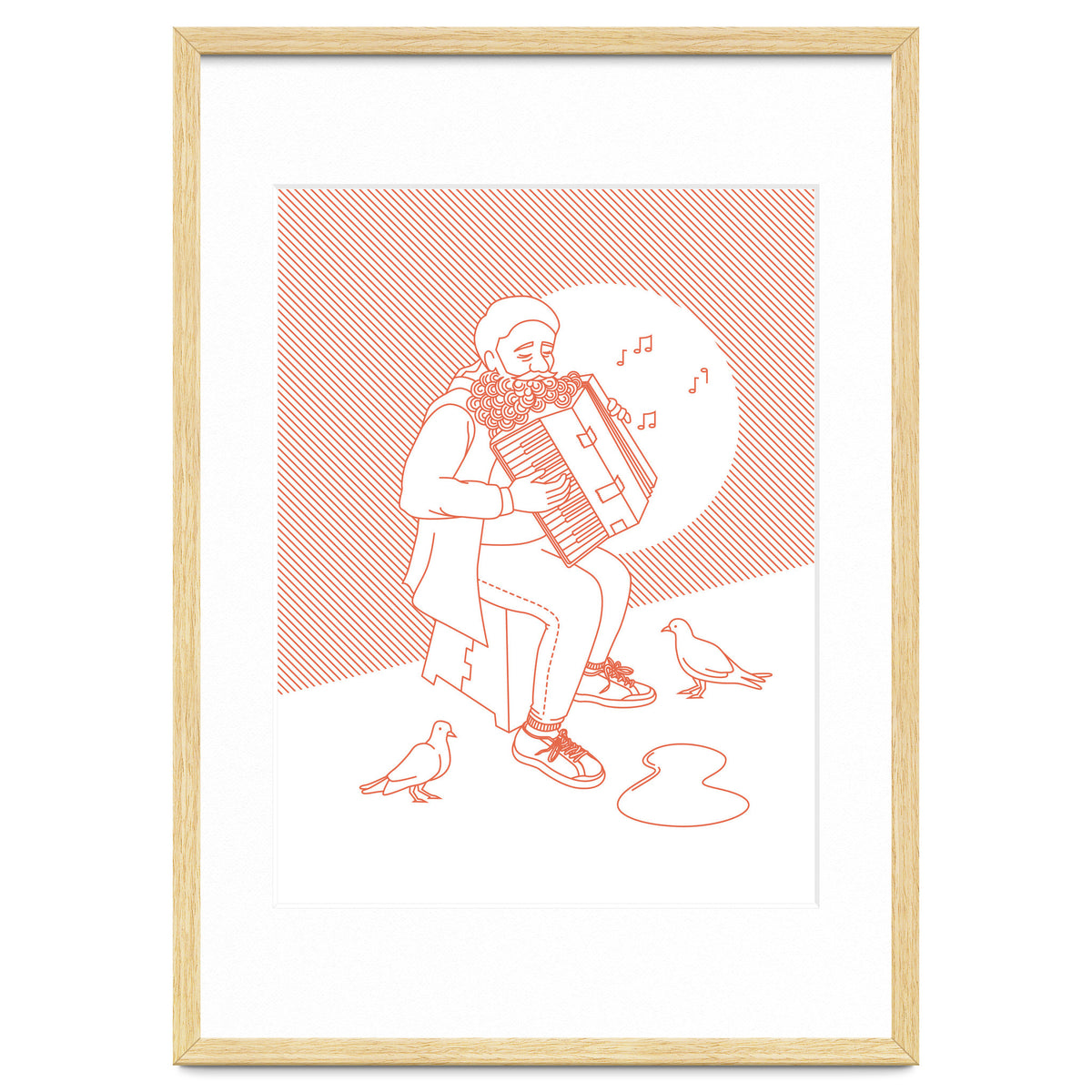 "For Love Not Money" in Orange