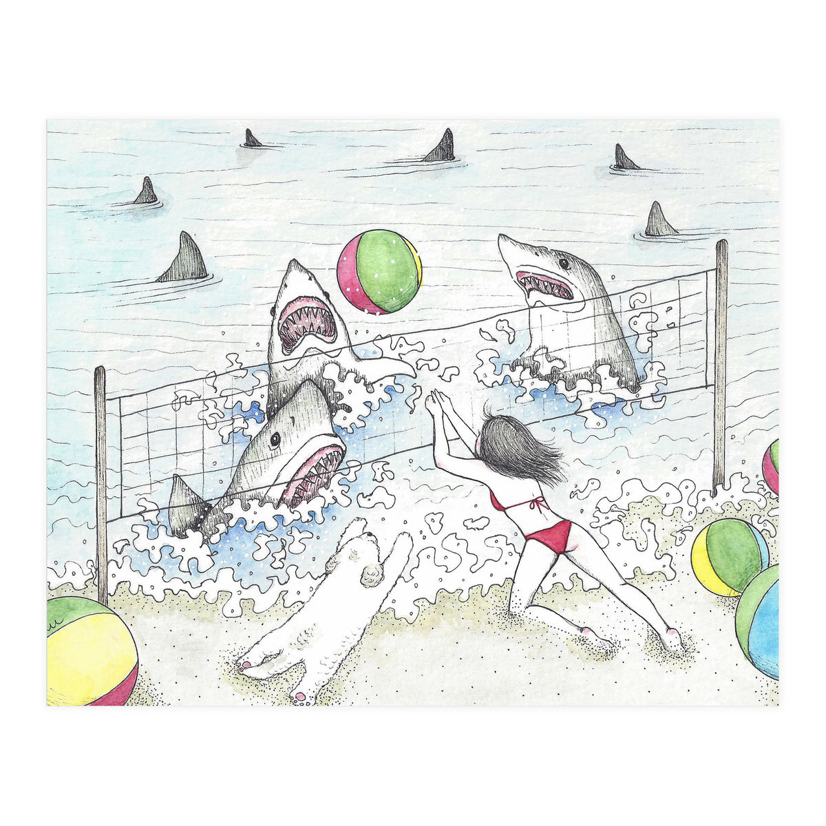 Beach Volleyball (Print Only)