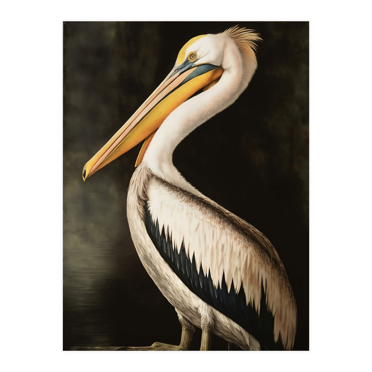 Pelican Oil Painting (Print Only)