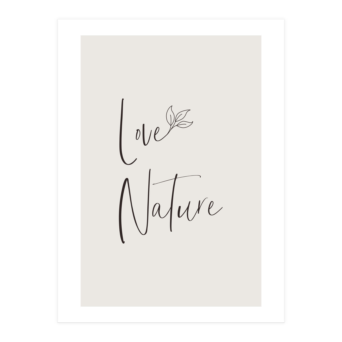 Love nature - minimalist (Print Only)