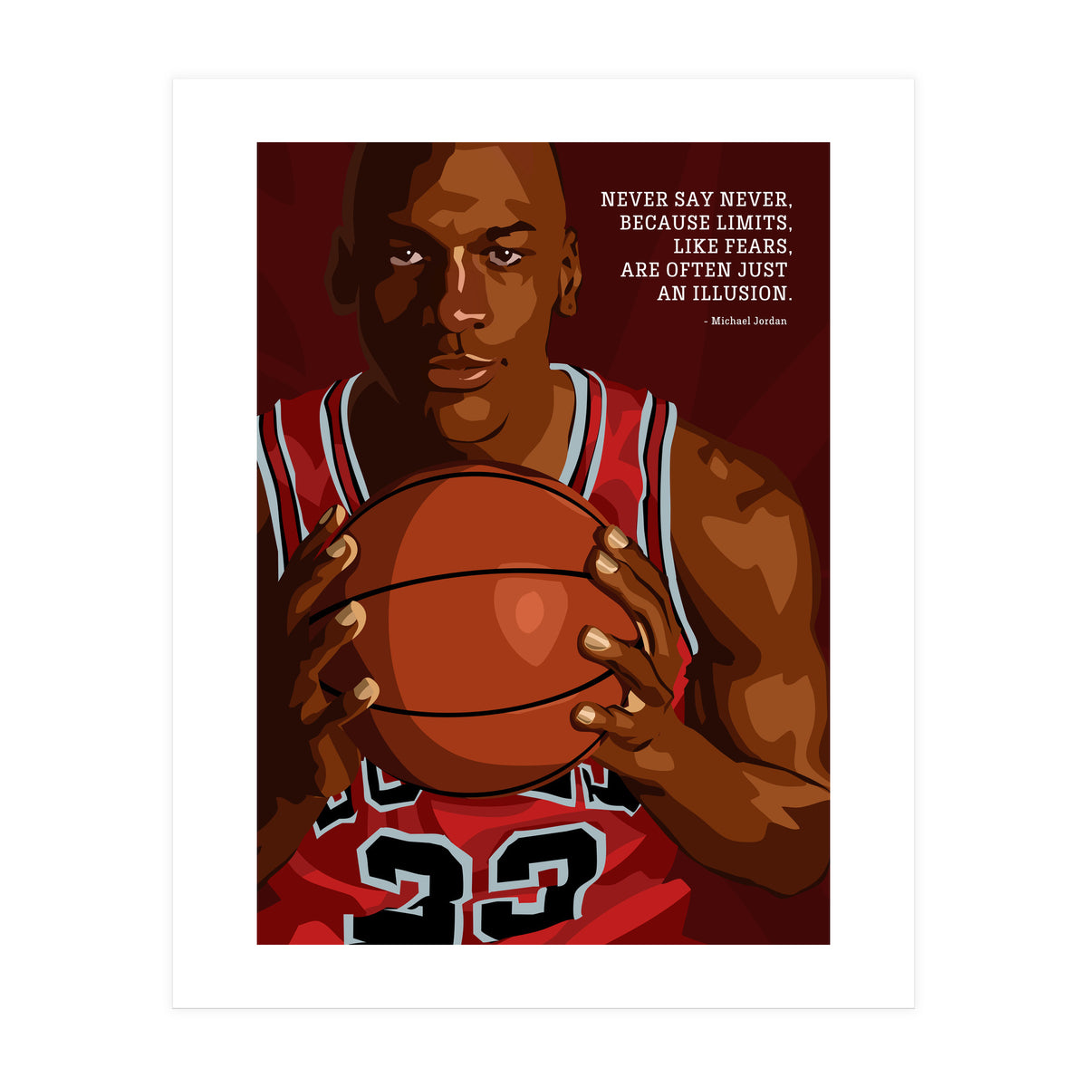 Michael Jordan print by Nikita Abakumov