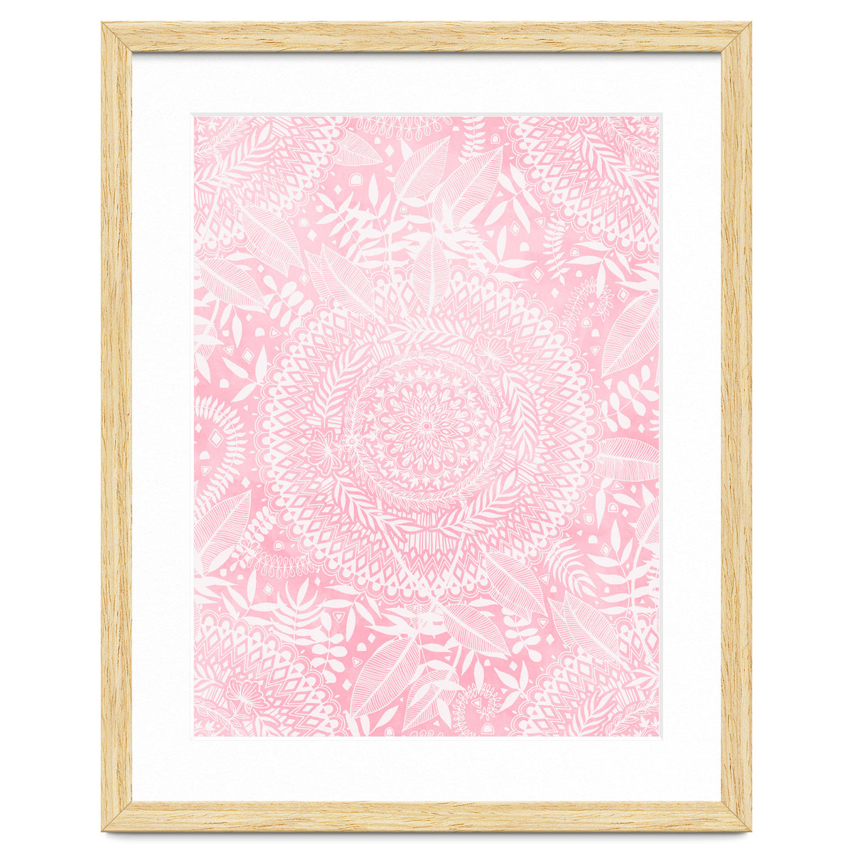 Medallion Pattern in Blush Pink