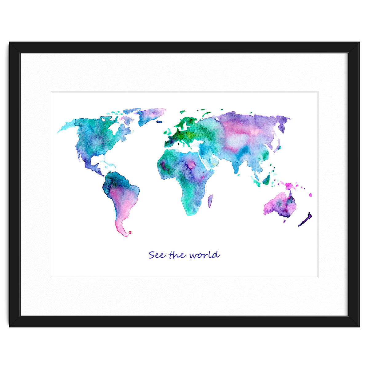 See the world || watercolor