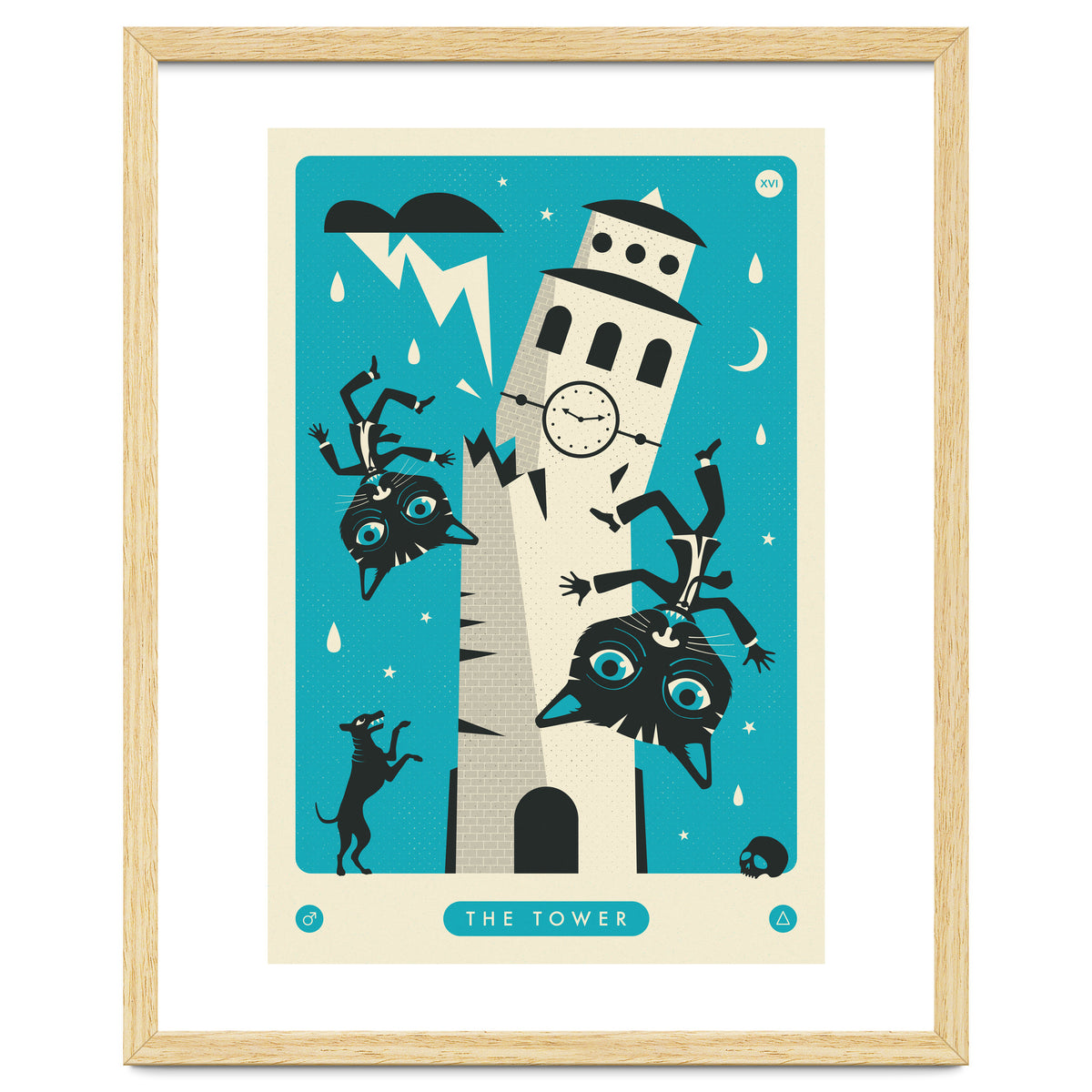 TAROT CARD CAT: THE TOWER