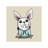 French Bulldog in a Hoodie (Print Only) thumbnail