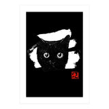 cat face in white (Print Only) thumbnail