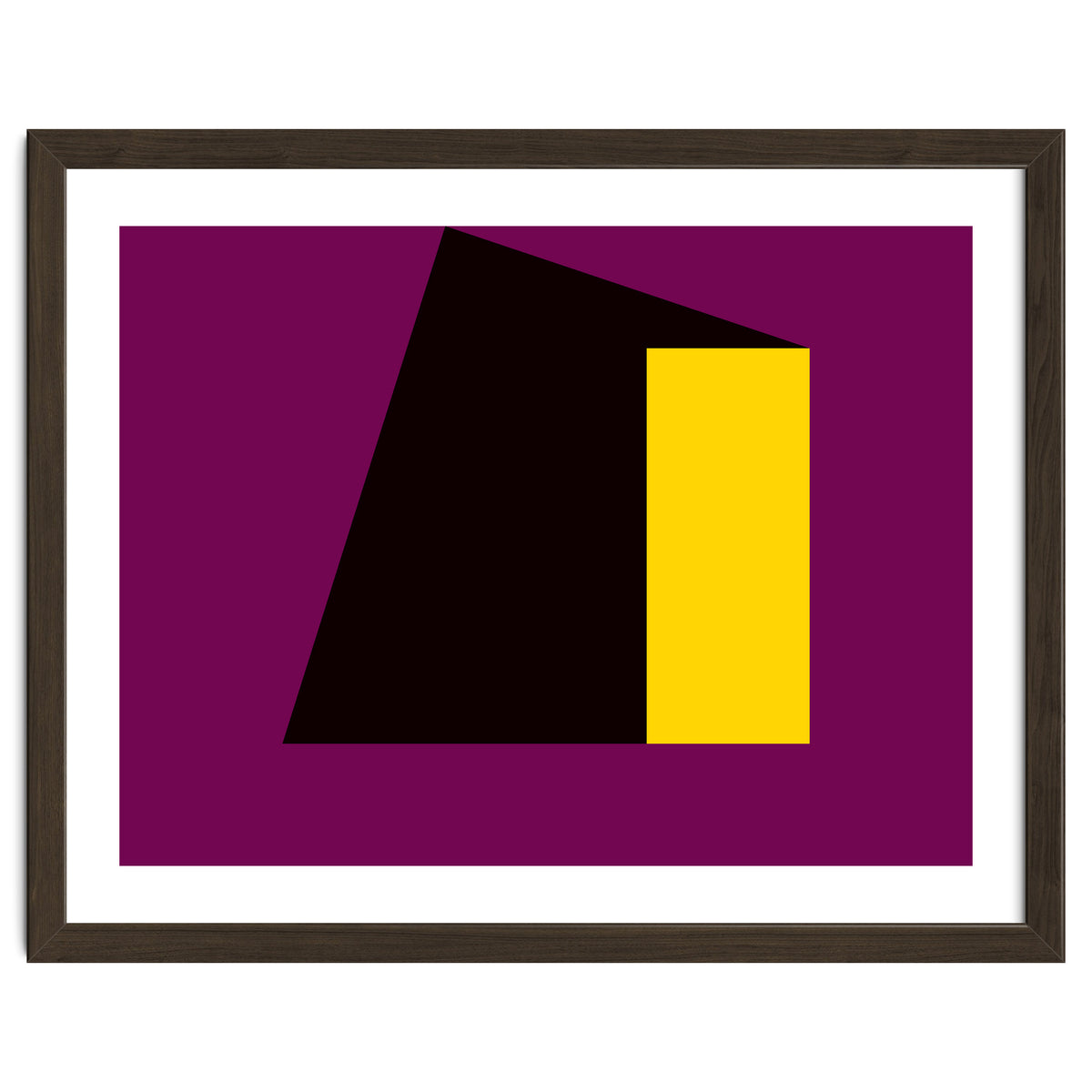 Geometric Shapes No. 55 - purple & yellow