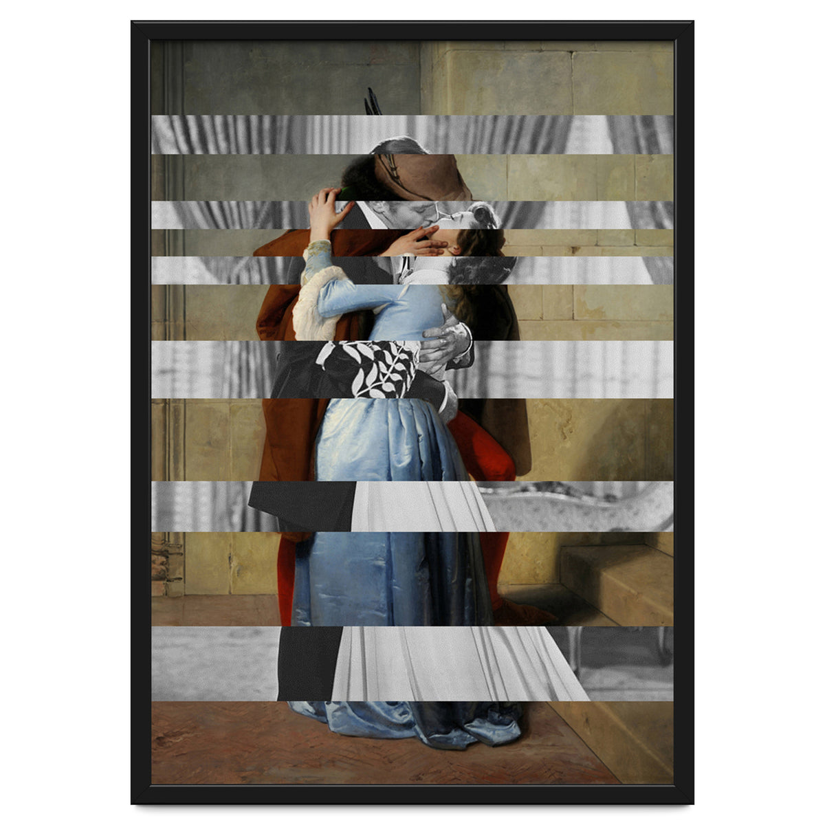 Hayez's "The Kiss" & Clark Gable and Vivien Leigh