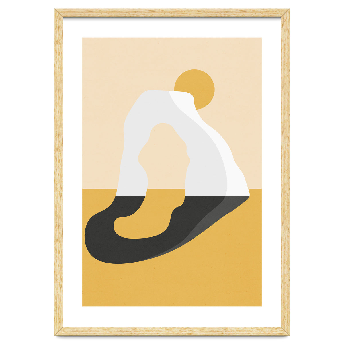 Abstract Arch - Golden Desert