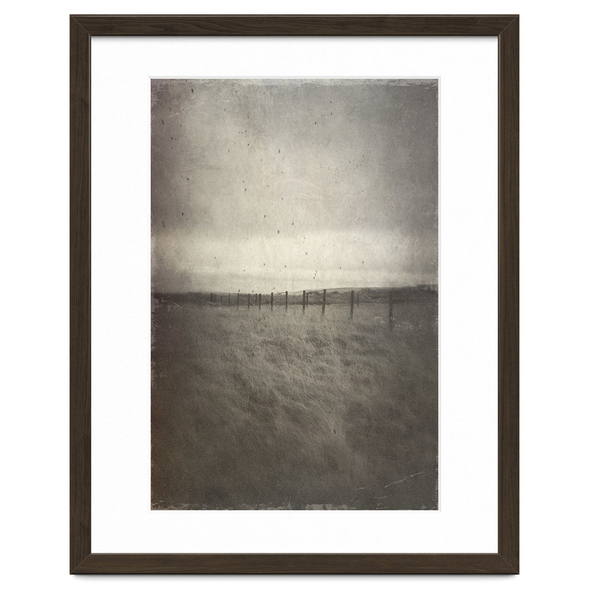 Bleak winter landscape of Saddleworth Moor